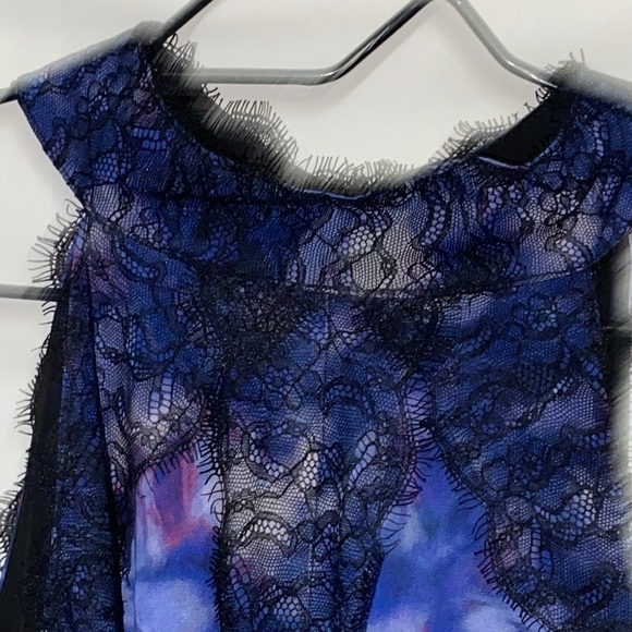 NWT BELLE BADGLEY MISCHKA DRESS SIZE 12 HALTER  STYLE LACE BOHEMIAN CLASSY DRESS - Picture 8 of 12